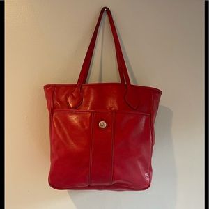 Cherry Red Liz Claiborne Shoulder Bag